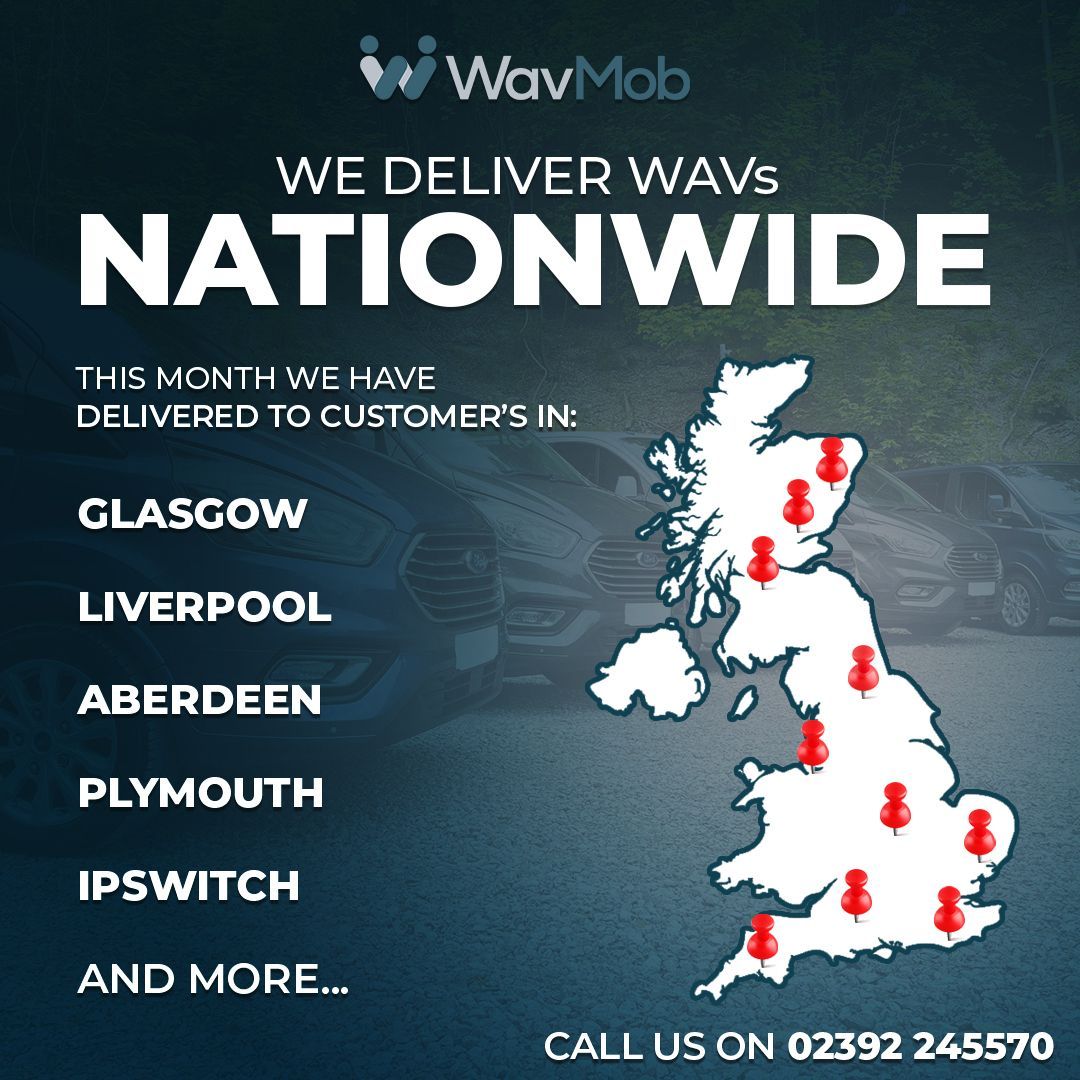 No matter where you are in the UK, we've got you covered! 🌍 At WavMob we can deliver WAVs nationwide!

Over the last month, we’ve been busy delivering WAVs to customers across the country. Here are just a few places we've been to!

📞 02392 245570