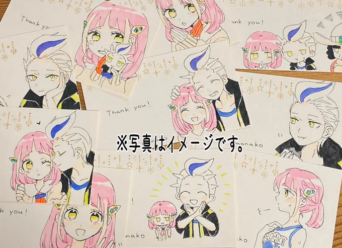 御礼カード描くのたのし〜〜超らくがきクオリティ 