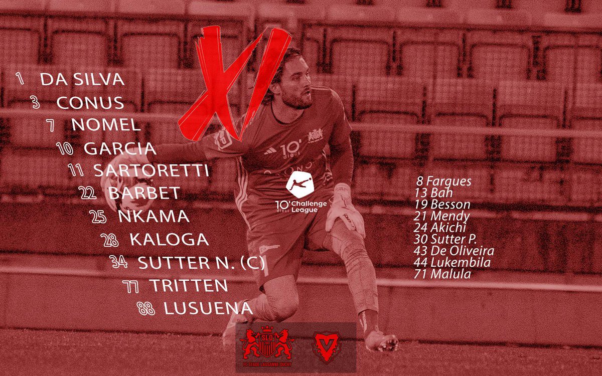 FC_SLO's tweet photo. ๐๐ฒ 1๏ธโฃ1๏ธโฃ
La composition des Stadistes pour ce duel face ร Vaduz ๐ค
#AllezSLO ๐ฆ #Stadiste #SLOVAD https://t.co/C1J5tnpIPO