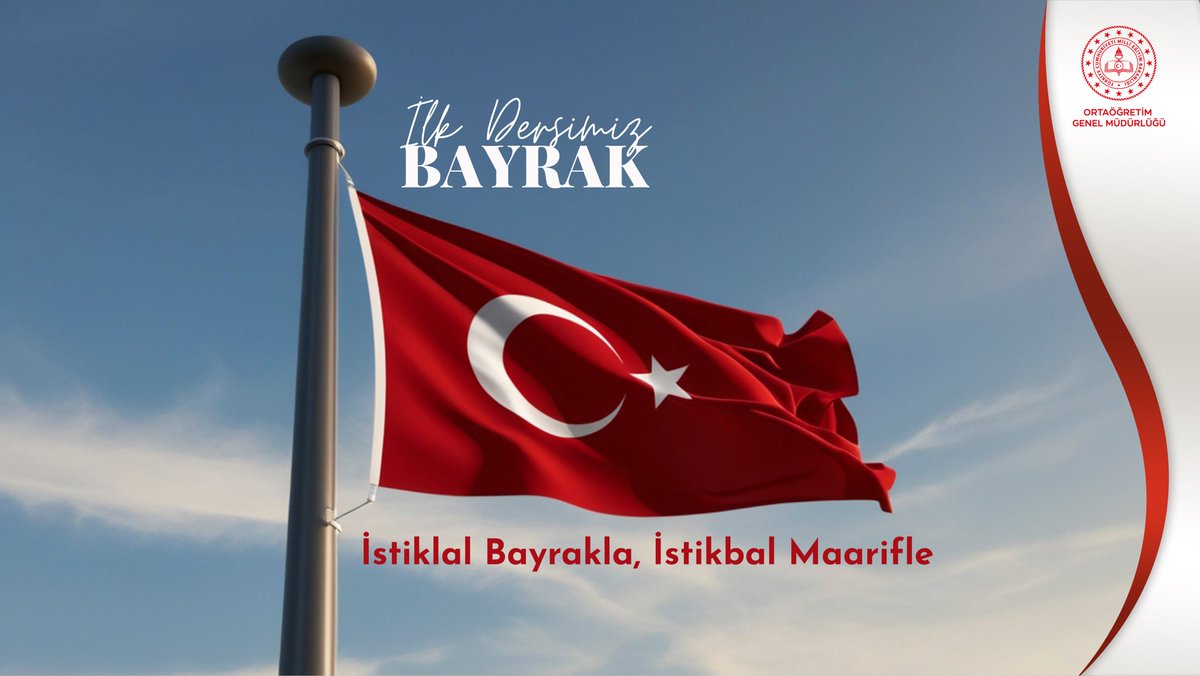 🗓️2–6 Şubat 2026

İkinci dönemin ilk haftasında tüm okullarımızda bayrak sevgisi temalı eğitim ve farkındalık çalışmaları yürütülecek! 

“İstiklal Bayrakla, İstikbal Maarifle” anlayışıyla; birlik, beraberlik ve vatan bilinci güçleniyor! 

Genel Müdürlüğümüzce hazırlanan İlk