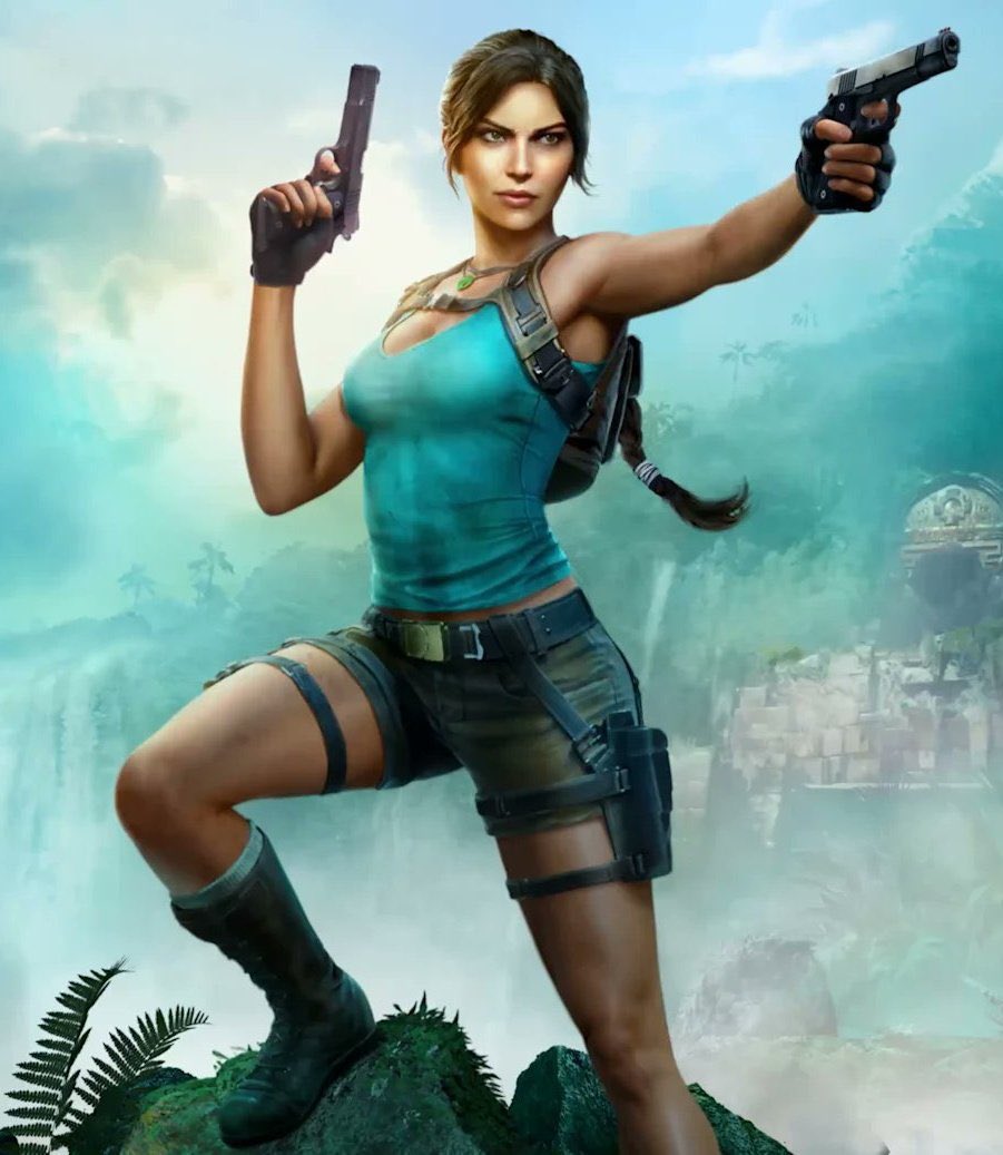 TempleCroft's tweet photo. #LaraCroft is the titular character of the @tombraider game. Debuting in 1996, Lara’s attained massive popularity and is considered to be the most iconic and important video game character of all time! Angelina Jolie, Alicia Vikander &amp; Sophie Turner portray her in live action. https://t.co/SvptHQuq2w