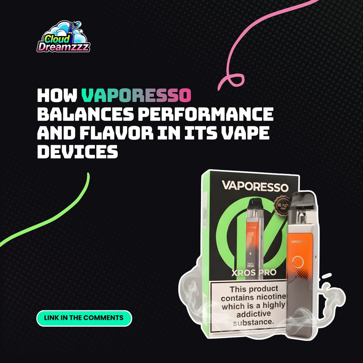 clouddreamzzz's tweet image. 💨 Want max flavor &amp;amp; clouds from your Vaporesso? Learn the secrets from Cloud Dreamzzz Smoke Shop Tulsa! 🌟 Your #vapeshopTulsa guide is here. Read now 👉 [Insert Blog Link]
📍 Stevenson | Fountain Plaza | E 51st St &amp;amp; S Sheridan Rd
#VapeLife #VapingTips #FlavorAndPerformance