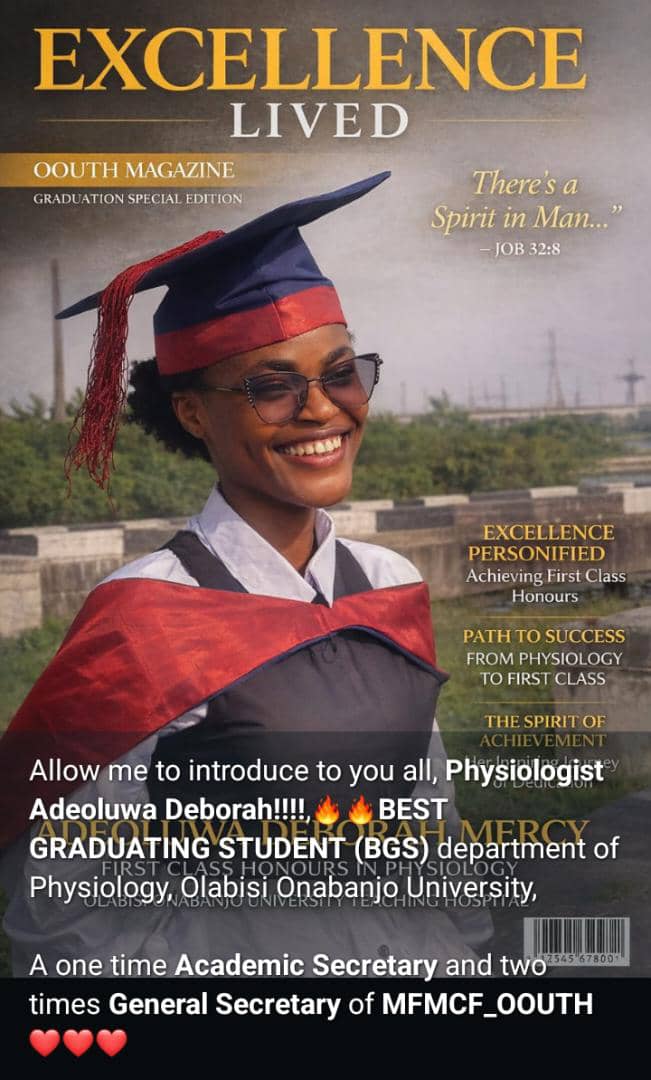 The_AdeOluwa's tweet photo. It's my turn now y'all ๐ฅบ๐ฅบ๐ฅบ๐
God did fr fr!!!!๐คญ๐
#OOUConvocation
#OOU35thconvocation https://t.co/1wQHxUVRSp