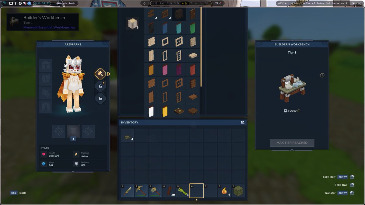 BoltOfLove16's tweet photo. @Simon_Hypixel I know this game is supposed to be very mod-centric but the builder's workbench is just completely unusable with more than a few mods. I know a lot of mod creators just make their own workbenches, but we can't rely on everyone following that same pattern. https://t.co/XdL1YEKqkk