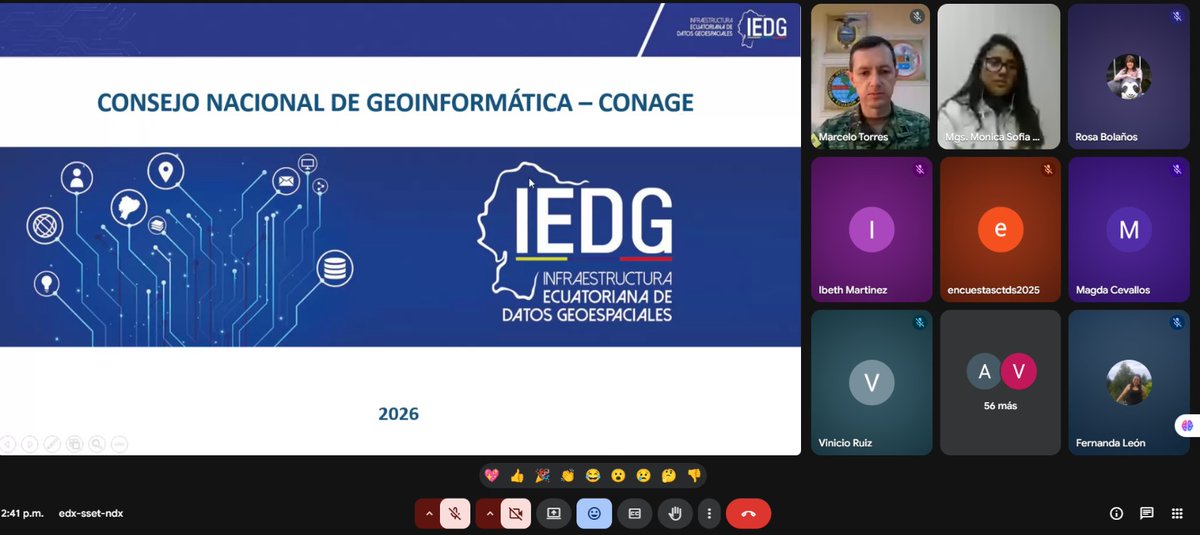 IGM_Ecuador's tweet photo. En coordinación con @IEDG_Ecuador el @IGM_Ecuador capacita a más de 30 instituciones y 70 responsables técnicos en información geográfica y sensores remotos,fortaleciendo la gestión de datos y toma de decisiones en 🇪🇨
 https://t.co/HWm3t4CF6c
#IGM #CONAGE #Geoinformática #Ecuador https://t.co/bzxyZnBPZP
