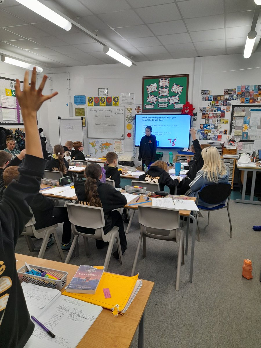 EastfieldPSHull's tweet image. Fun today in 6BE's reading lesson as we explored being the main character of 'Floodland' and answered questions generated by the class. #epsreading #6BE