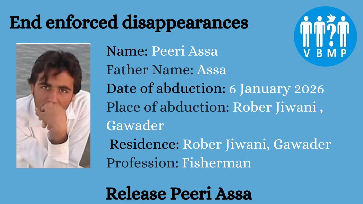 VBMP5's tweet photo. End Enforced Disappearances
#EndEnforcedDisappearances https://t.co/gQanCqN4KM