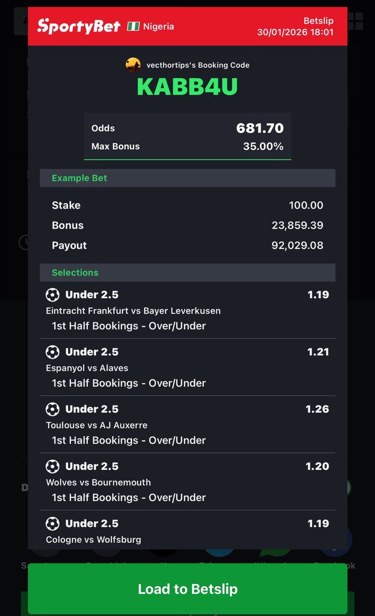 KABB4U

HT UN 2.5 BOOKING 

HELP ME RETWEET &amp; TAG 1 PERSON ONLY

More free code posted daily on telegram
t.me/vecthortips