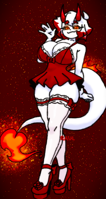 raulpro06's tweet photo. NEW OC ‼️| Scarlett, the most provocative dragon demon 🔥
#OC #NEW #hot #dragondemon #artmoots 
https://t.co/Dnfqsdk8rg https://t.co/Sia4XGVNLO
