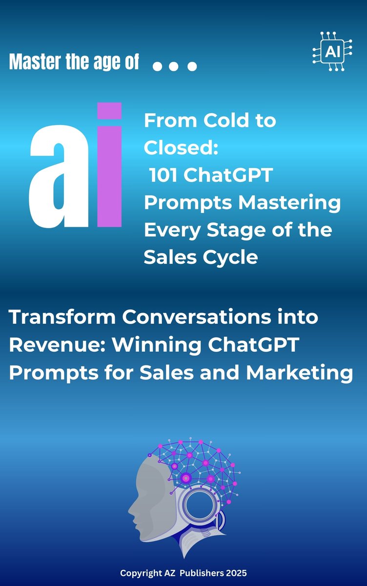 AZPublishers's tweet photo. Get the 101 Sales and Marketing ChatGPT prompts for every sales and marketing scenario for FREE when you subscibe to the " Revenue With Content" Newsletter
https://t.co/zN3npE3G1d
#ChatGPT #Promptshare #MarketingAutomation #Sales https://t.co/zkqJkeEJSY