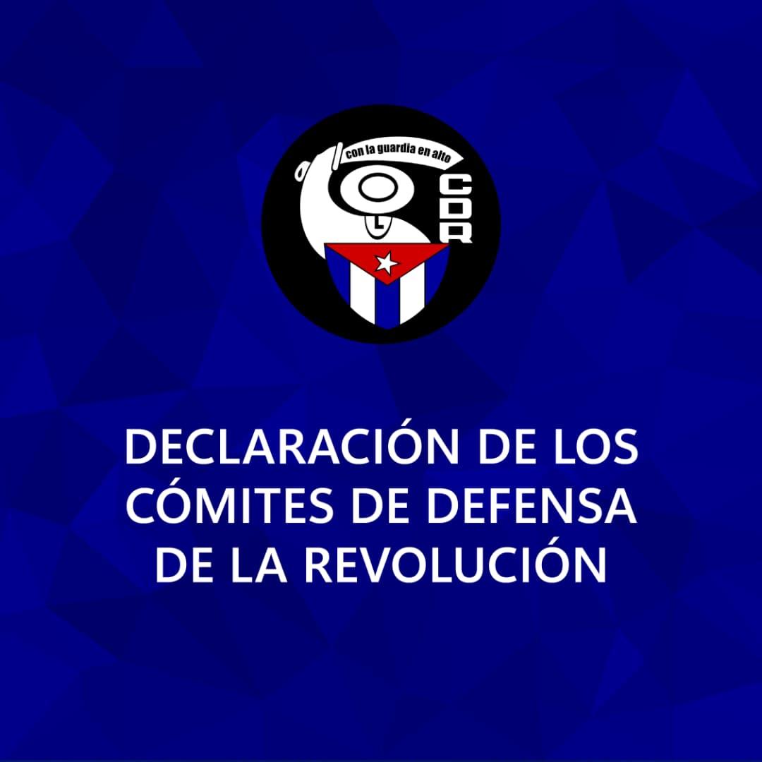 DECLARACIÓN DE LOS COMITÉS DE DEFENSA DE LA REVOLUCIÓN 

Leer la declaración completa 👇 
m.facebook.com/story.php?stor…

#CDRCuba #Cuba #CubaEsCoraje
