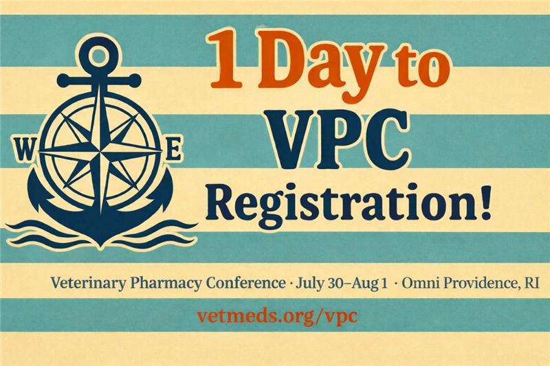 ACVPOrg's tweet photo. ⏰ Registration opens tomorrow for the 2026 ACVP Veterinary Pharmacy Conference.
📅 July 30–Aug 1, 2026
📍 Providence, RI
🔗 https://t.co/N5xjQ1C4ed
#VetPharm2026 https://t.co/qU3wkWiJeo