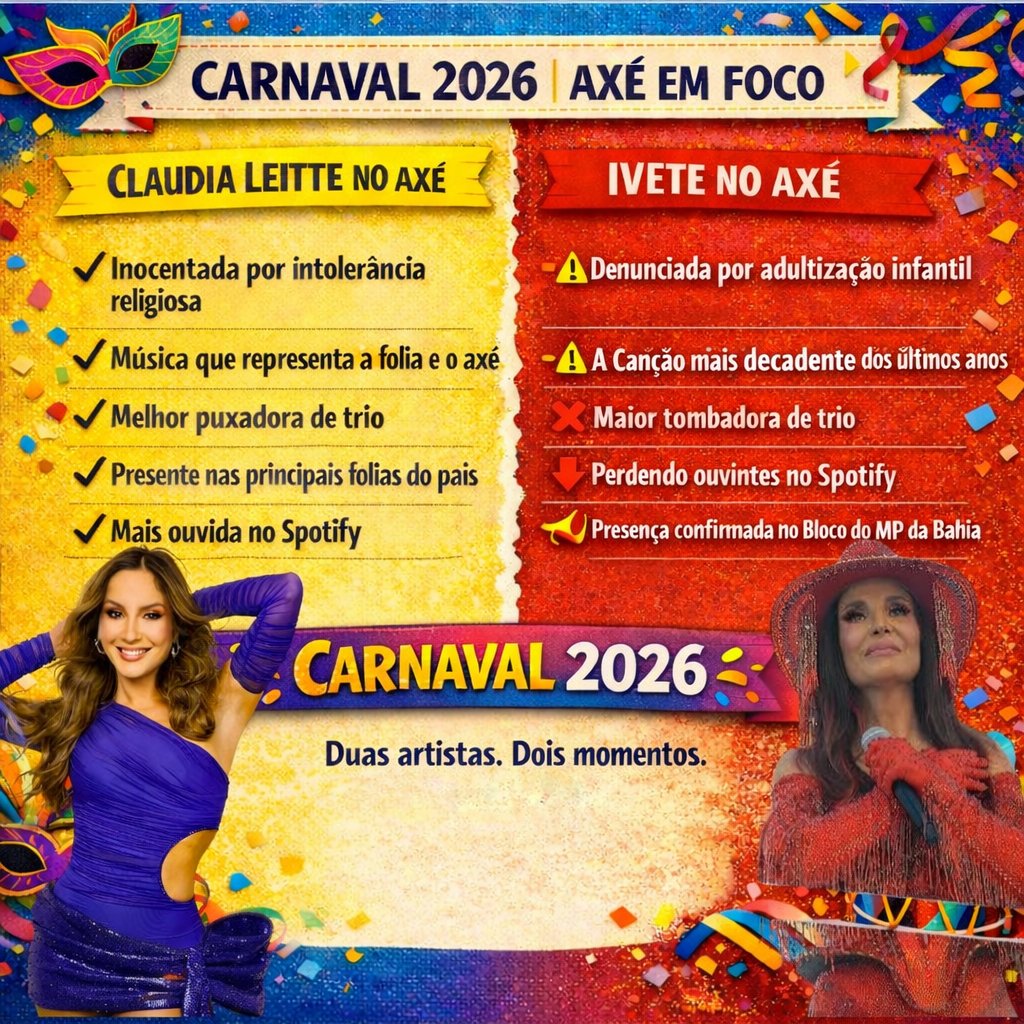 faleiopinei's tweet photo. Sobre o Carnaval 2026 , sem mais! Como diz a pensadora contemporânea Claudia Leitte:  AGORA AGUENTA, (se não aguentar),  SAI DO MEIO, QUE O VUCO VUCO TÁ GRANDE!!! https://t.co/6477n06u4J