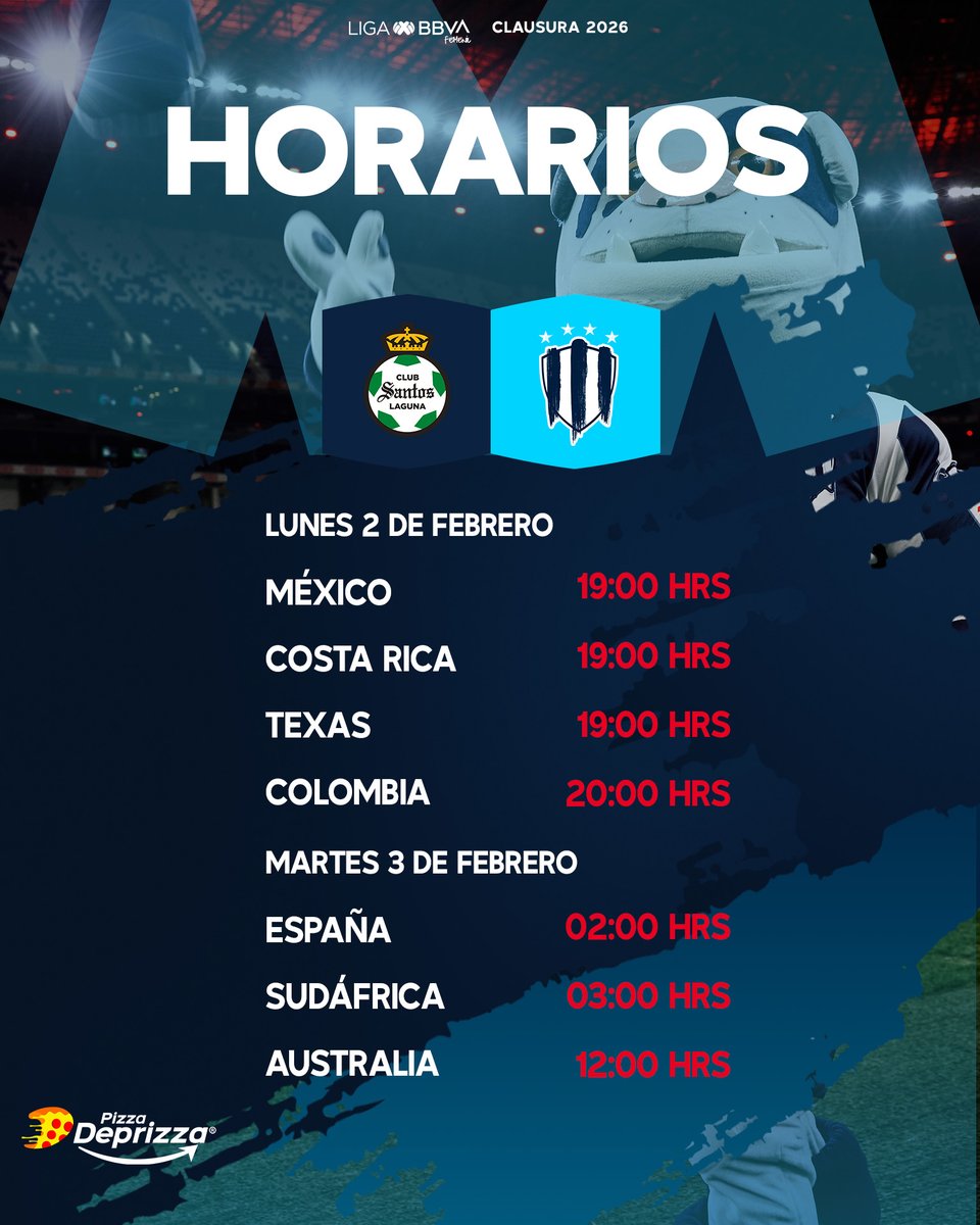 ¡Sigue nuestro partido e todas partes! 📺

Te compartimos los horarios de la jornada 6. ⌚️

#PizzaDeprizza
