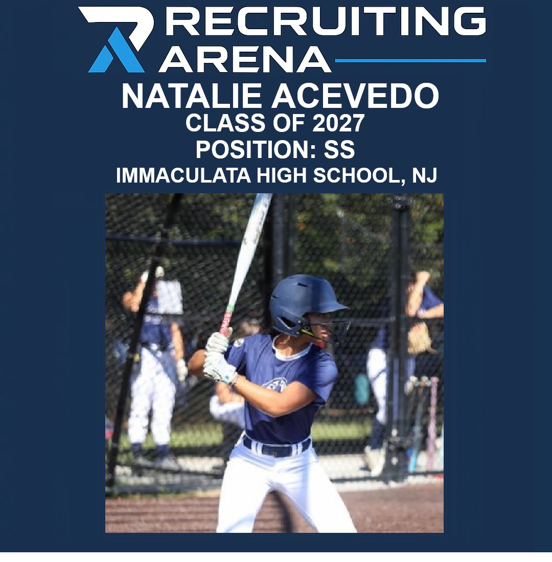 RecArenaMain's tweet photo. Welcoming Natalie Acevedo to the Recruiting Arena. She has taken a huge step in the recruiting process. Natalie will be able to connect directly with college coaches completely free.
#BeProactive #RecruitingArena #NatalieAcevedo #ImmaculataHighSchool https://t.co/z3GoWBltSa