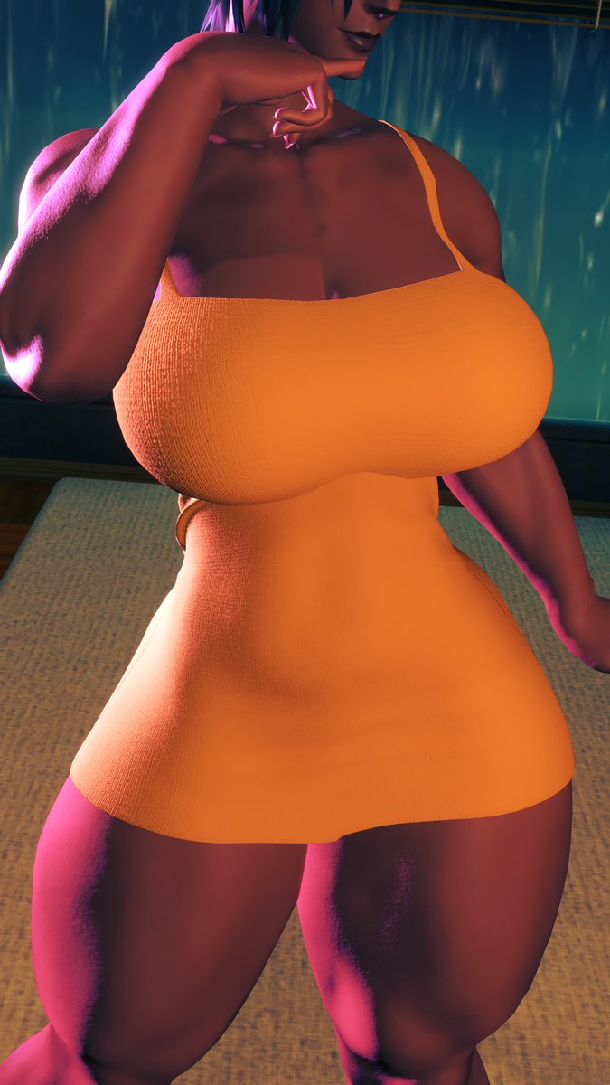 Happy femroe friday! Today: squeezing big woman into a dress.