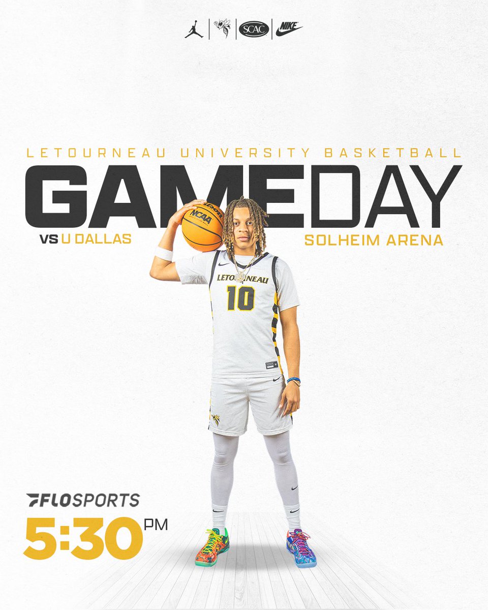 GAMEDAY!

Back in Solheim Arena tonight for a SCAC divisional matchup with U Dallas.

🕠 5:30 PM
📍 Solheim Arena | Longview, TX
📊💻 letuathletics.com/live

#d3hoops #SCACmbb