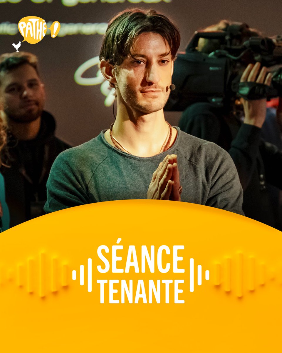 pathecinemas's tweet photo. Au programme de Séance Tenante cette semaine : on reçoit Pierre Niney et l'équipe de #Gourou, celle du film #LesLégendaires et on revient également sur les sorties de #LaGrazia et #ReconnuCoupable ! Pour l'écouter : https://t.co/t7iZjTYxVW https://t.co/HT9gMbyaWC