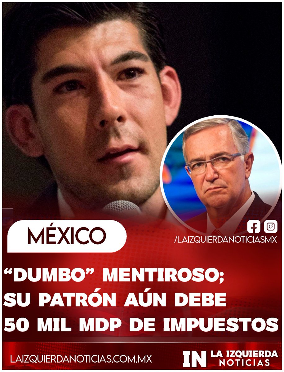 “SIGUE SIENDO UN EVASOR” El lamebotas López San Martí sale a querer engañar con la narrativa que “Grupo Salinas no le debe nada al gobierno” ¡FALSO! DEBE: 21 mil 700 mdp en paguitos; 8 mil mdp de procesos en puerta; 20 mil mdp de litigios menores y 645 mdp de Totalplay.