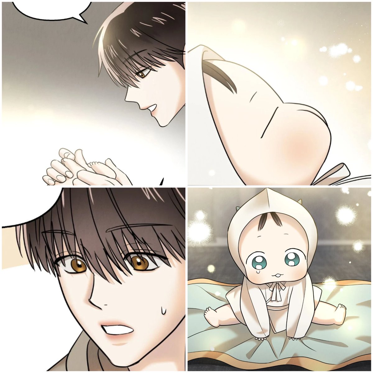 NoheR_09's tweet image. "Do you not hate baby now?"

My poor baby dragon...🥺😭🫂Ha-on went through a lot in his past life and his baby thought he hated him...😭🫂
#백피온
#TheLotusAndTheLost