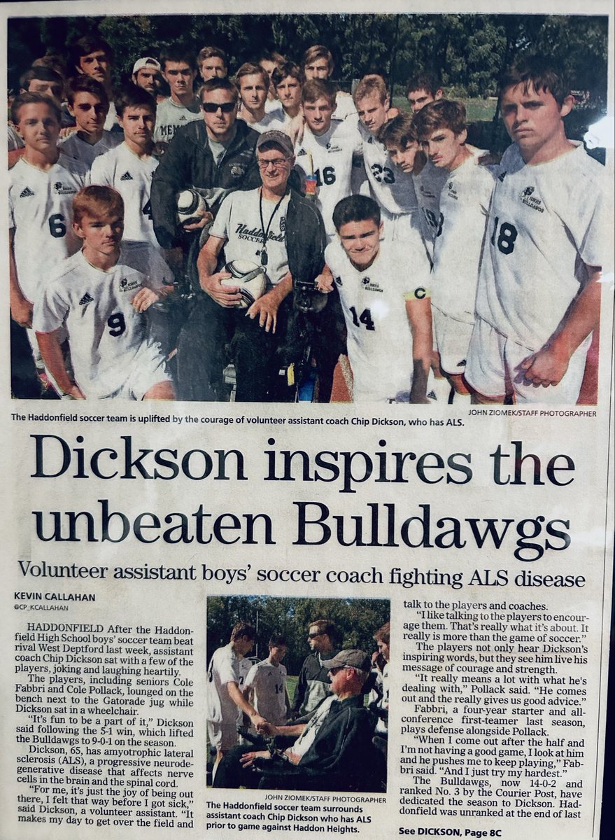 HMHSBoysSoccer's tweet photo. Tough to believe it’s been 10 years! Chip’s courage &amp; strength will always be our standard in soccer at HMHS.

“Every day is a good day” https://t.co/ZlQvxWn6DS