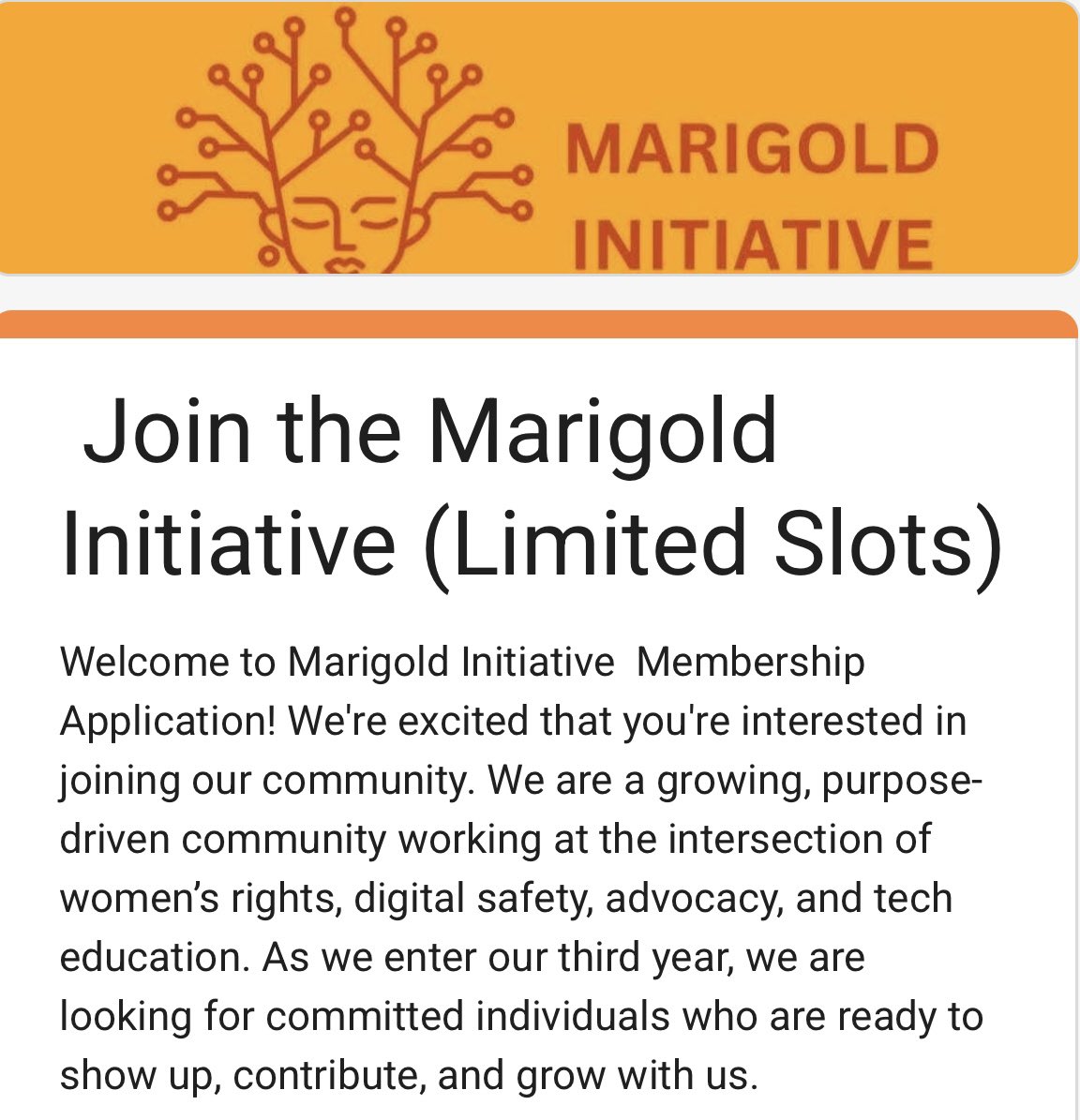 Marigold Initiative tweet media