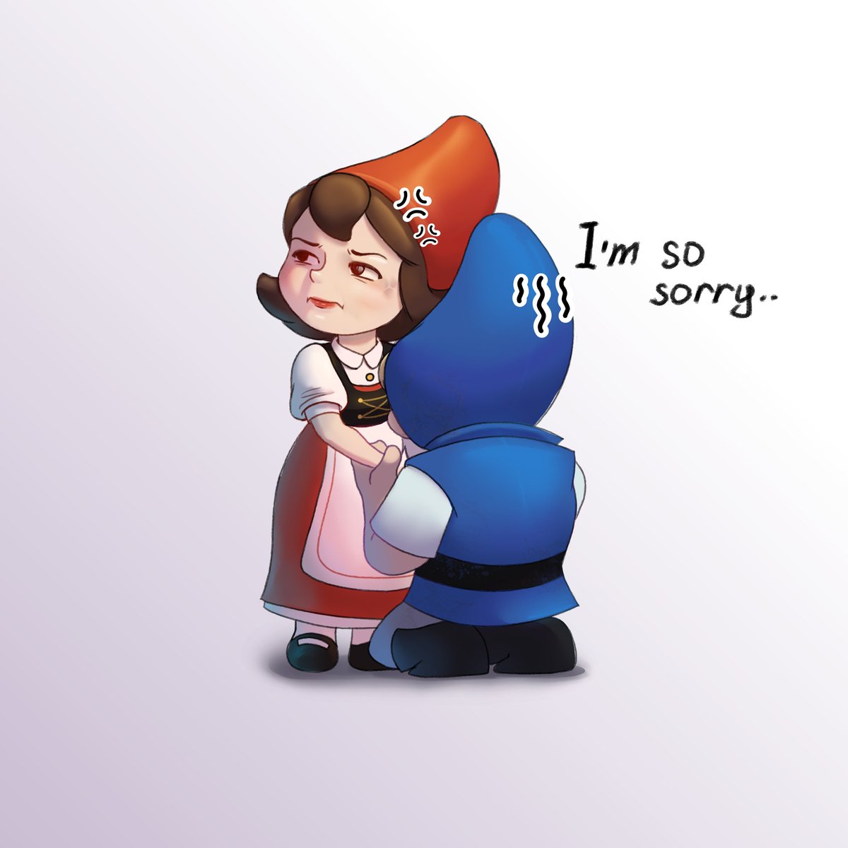 seriglaz's tweet photo. Hello hello? 
#GnomeoandJuliet #art https://t.co/jHoS6nwmqB