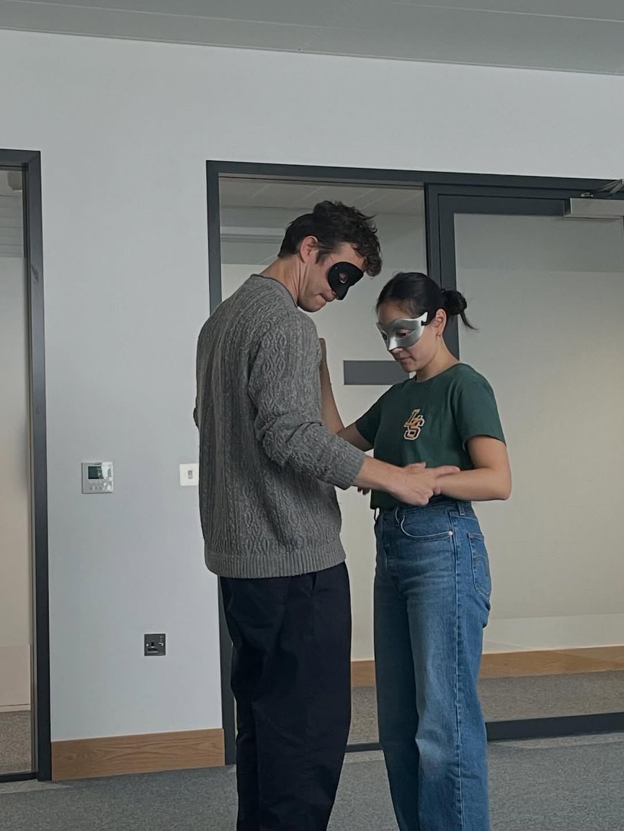 Luke Thompson and Yerin Ha  on their first rehearsal for “Bridgerton” season 4! 🎭