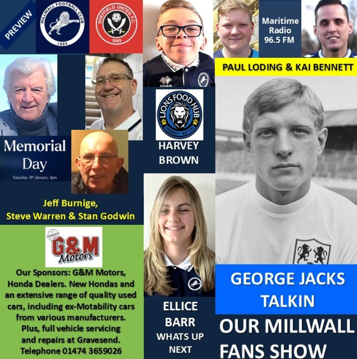 CLICK THE LINK TO LISTEN
youtu.be/zZHSAhmh3HM
#Eamonn_Barclay hosted the No One Likes Talkin Team of #Jeff_Burnige, #Stan_Godwin, and #Steve_Warren as we welcomed #George_Jacks, one of Millwall's heroes of the 59 Home games without defeat, who recalls the Millwall Trip to the