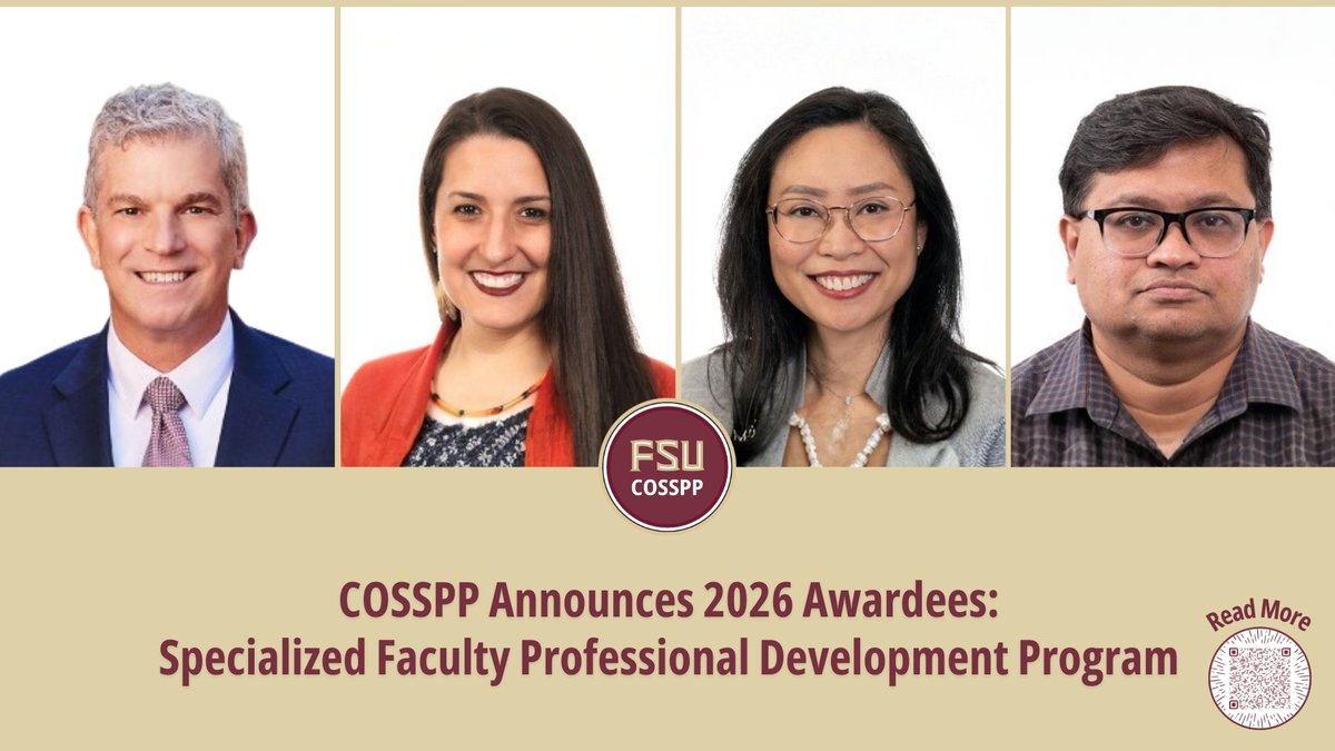 FSU College of Social Sciences and Public Policy tweet media