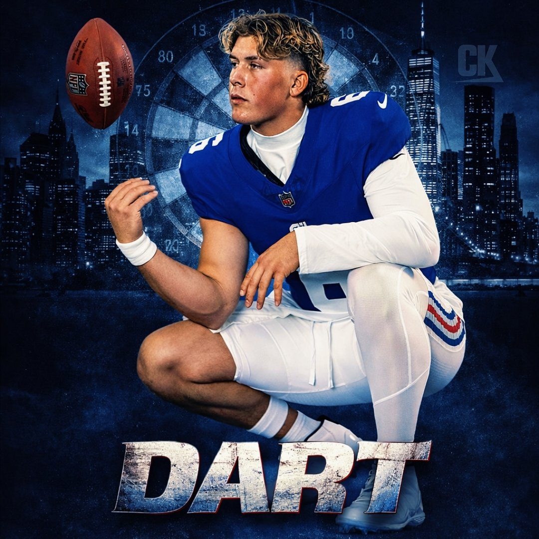 chuckknoxx's tweet photo. The recent snub of Eli Manning into the Hall of Fame got me thinking about so many other Giants, past and present, who seem never to get the respect they deserve. Ask Andrew Thomas. 

You can already tell that Jaxson Dart is going to get the Eli Manning treatment from the national media. 

Call it whatever you want, but there does seem to be an agenda with certain players. 

All you heard from talking heads during Dart's rookie season was debates about his style of play.

Talk to a non-Giants fan and they think Dart barely survived his rookie season with reckless play and dozens of concussions. 

The media misleads people about his style of play. Dart plays no differently than Allen, Lamar, and other dual-threat qb's. No one says a word. They praise their "toughness" and ability to get the extra yard.

Is it just that he is a rookie, and has not earned the praise? Maybe. But a narrative has been created.

Much like Eli, Dart will forever be compared to those in his class. Most notably Cam Ward and Shedeur Sanders.

A push has also been made to value Saints rookie quarterback Tyler Shough ahead of his trajectory. 

Eli Manning retired from the game, ranking in the Top-10 in all major passing categories. Yet the narrative was about his defenses and his .500 record. As many point to this when trying to justify his failure to gain a HOF bid. 

At the end of the day, Giants fans have been here before with an Ole Miss quarterback. 

We don't need the personal accolades, or headlines. The only stat that matters is reaching the top of the mountain. Jaxson Dart has every tool it takes to be the next quarterback to take the franchise there. 

Ultimately, that's what angers Eli Manning's detractors the most. When everything was on the line, on the biggest stage, no one could beat him. Perhaps Dart's biggest asset is just that. To give everything he's got when everything is on the line. 

I'll bet on Dart 🎯 

#NYGIANTS