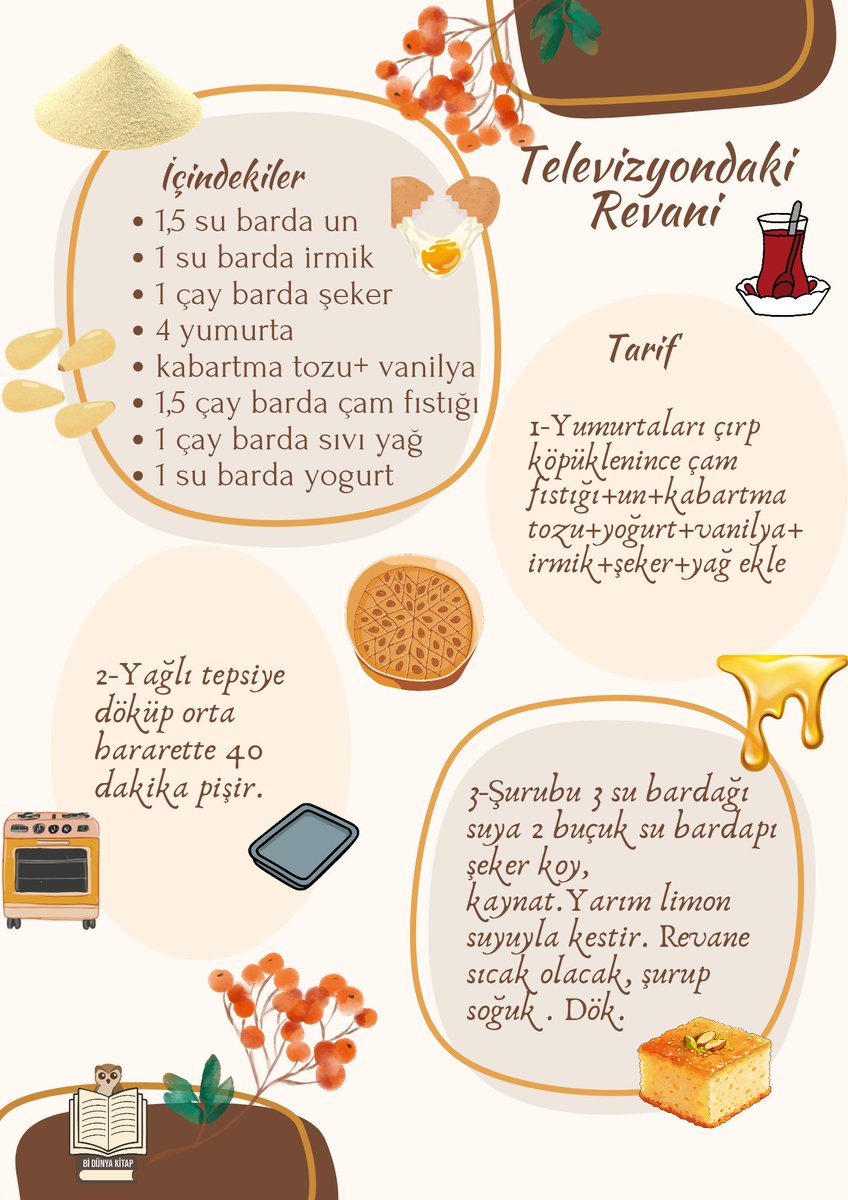 Sevgili okurlar,#bidunyakitap
Sizin de unutamadığınız bir tatlı var mı? 🍰
Tadıyla sizi çocukluğunuza götüren, bir anıyı usulca fısıldayan…
Kalbinizde hâlâ aynı yerde duran o tatlı hangisi?
Belki de Şermin Yaşar’ın Altı Harfli Bir Tatlı kitabında karşımıza çıkan o tanıdık