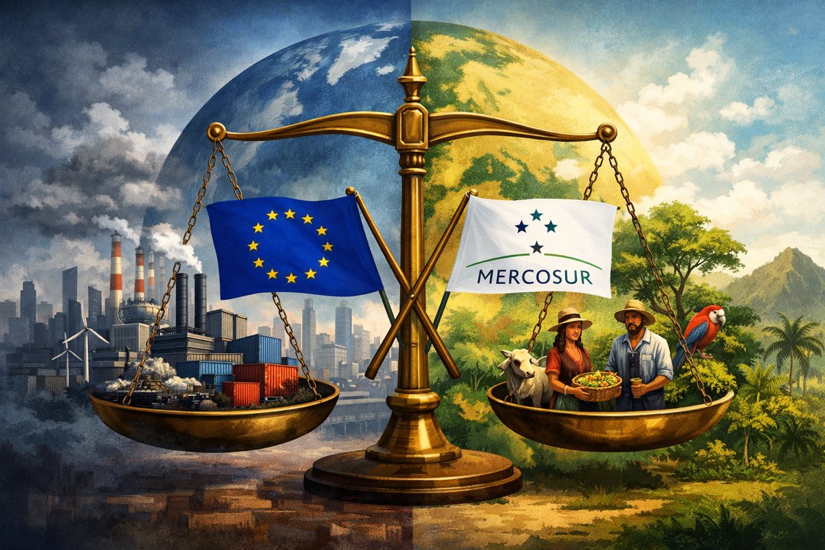 evankokkinos97's tweet photo. 📌 EU–Mercosur Agreement: a clear-eyed assessment

A concise look at the EU–Mercosur trade deal, its economic logic, geopolitical weight, and the key points driving debate across Europe and Latin America.

🔗 https://t.co/03UypxRucz

#EUMercosur #TradePolicy #EU #Geopolitics https://t.co/u4YxGwBU0c