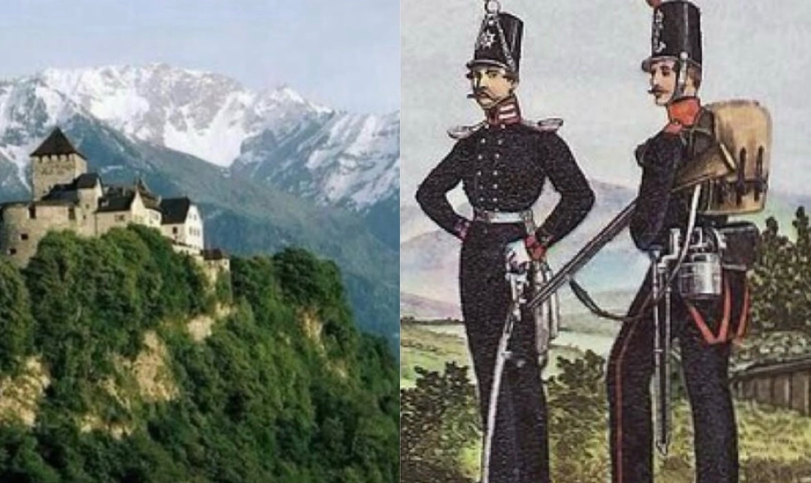 historyinmemes's tweet photo. In 1866, during the Austro-Prussian War, Liechtenstein sent roughly 80 soldiers to help guard a neutral border. The unit never saw combat, and according to a famous anecdote, all 80 returned home accompanied by an unexpected Italian friend they met during the mission. This story has since become a charming symbol of the country’s peaceful military history.

The uneventful and costly deployment reinforced Liechtenstein’s dedication to neutrality, leading Prince Johann II to disband the standing army in 1868. Since then, the principality has maintained permanent neutrality, relying on diplomacy rather than military force for its security.