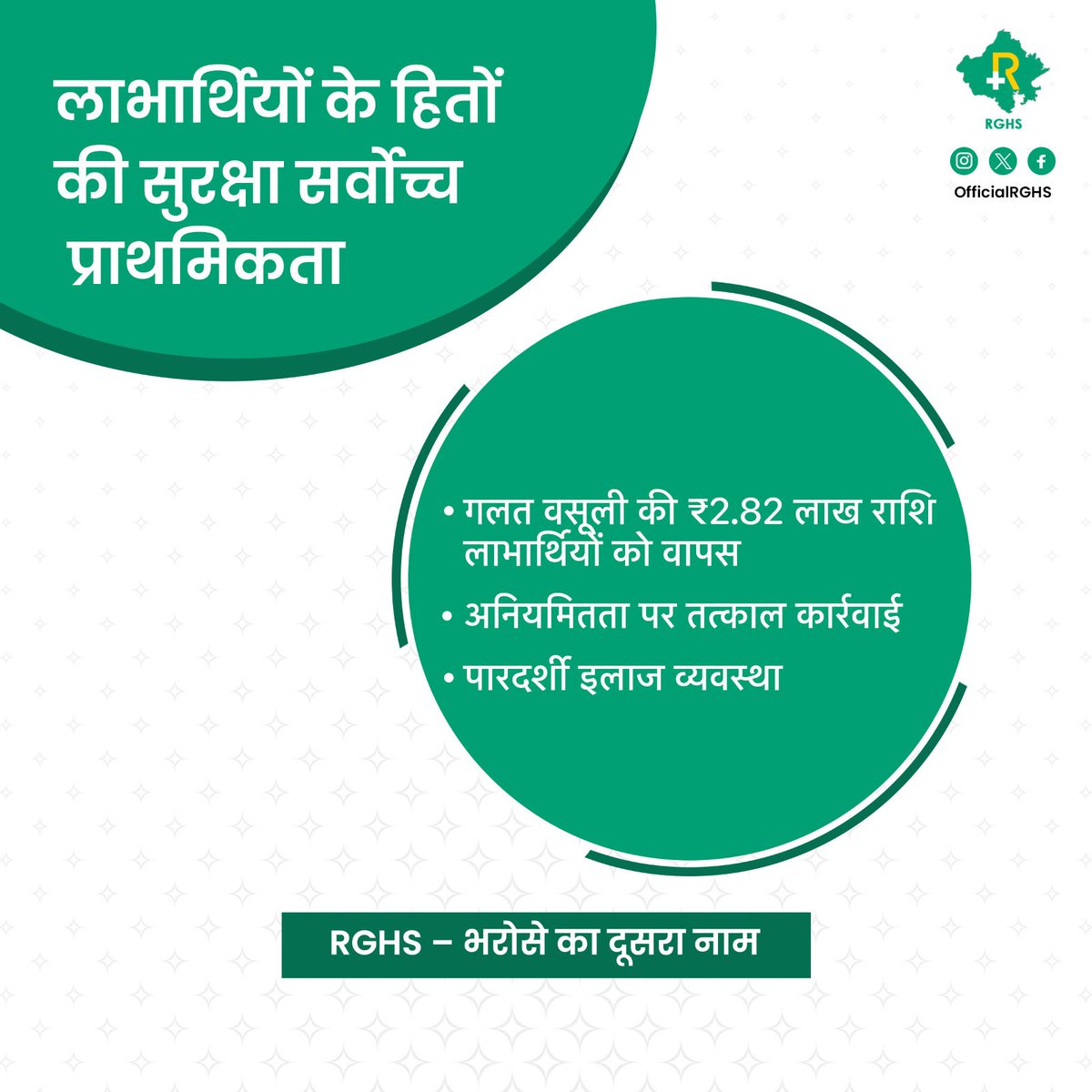 Rajasthan Government Health Scheme - RGHS tweet media