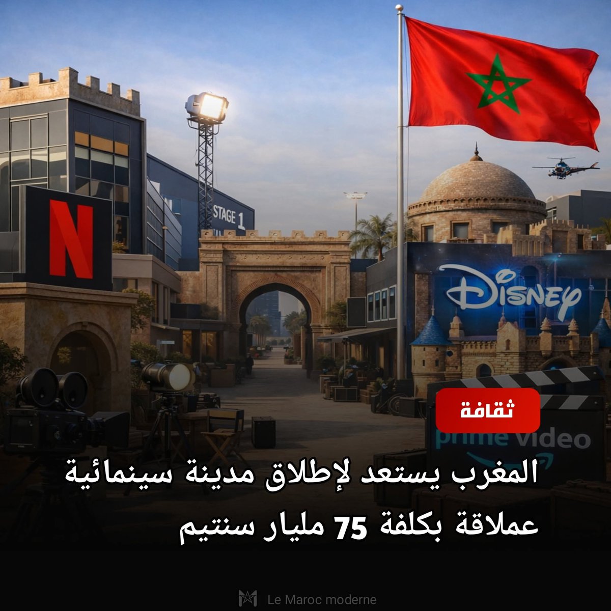 marocexpresse's tweet photo. ،.  المشروع تقوده المنتجة خديجة العلمي 
المشروع السينمائي إفريقي يحمل إسم استوديوهات أرگان بين الرباط والدار البيضاء على مساحة 40 هكتار ، اللإفتتاح التدريجي في 2027 ويكتمل 2030 https://t.co/AavX0TBhWg