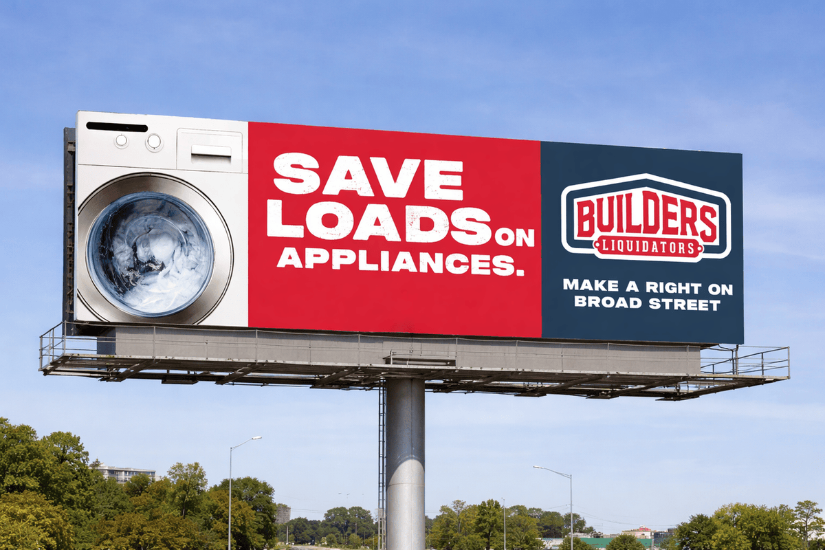 TheWeaponry's tweet photo. Home improvement just got a glow-up 🛠️💥 Check out our new billboards for Builders Liquidators!

#Advertising #Billboards #Marketing https://t.co/fxQI2KTSID