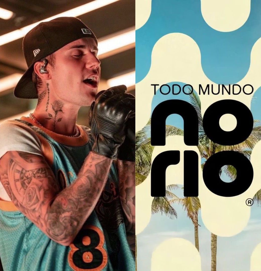 RUMOR! Segundo o colunista Lucas Pasin, do Metrópoles, Justin Bieber foi confirmado como atração do Todo Mundo no Rio de 2026 pelo prefeito Eduardo Paes. O prefeito e a esposa teriam dado essa informação à vendedores de uma loja do Rio de Janeiro. Eduardo Paes ainda teria dito
