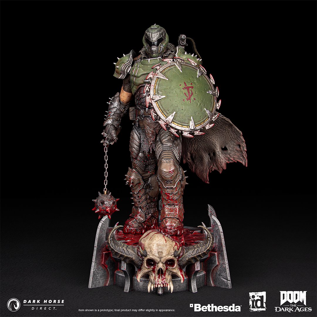 DarkHorseDirect's tweet photo. Take a closer look at our @DOOM: The Dark Ages - Doom Slayer Statue!

Adorned in his medieval armor, he's ready to vanquish any demonic invasion. Limited to 500, this is the perfect addition to any #DOOM fan’s collection! https://t.co/Uad2hE5za9

@DarkHorseComics @bethesda https://t.co/v5j4A6rco3