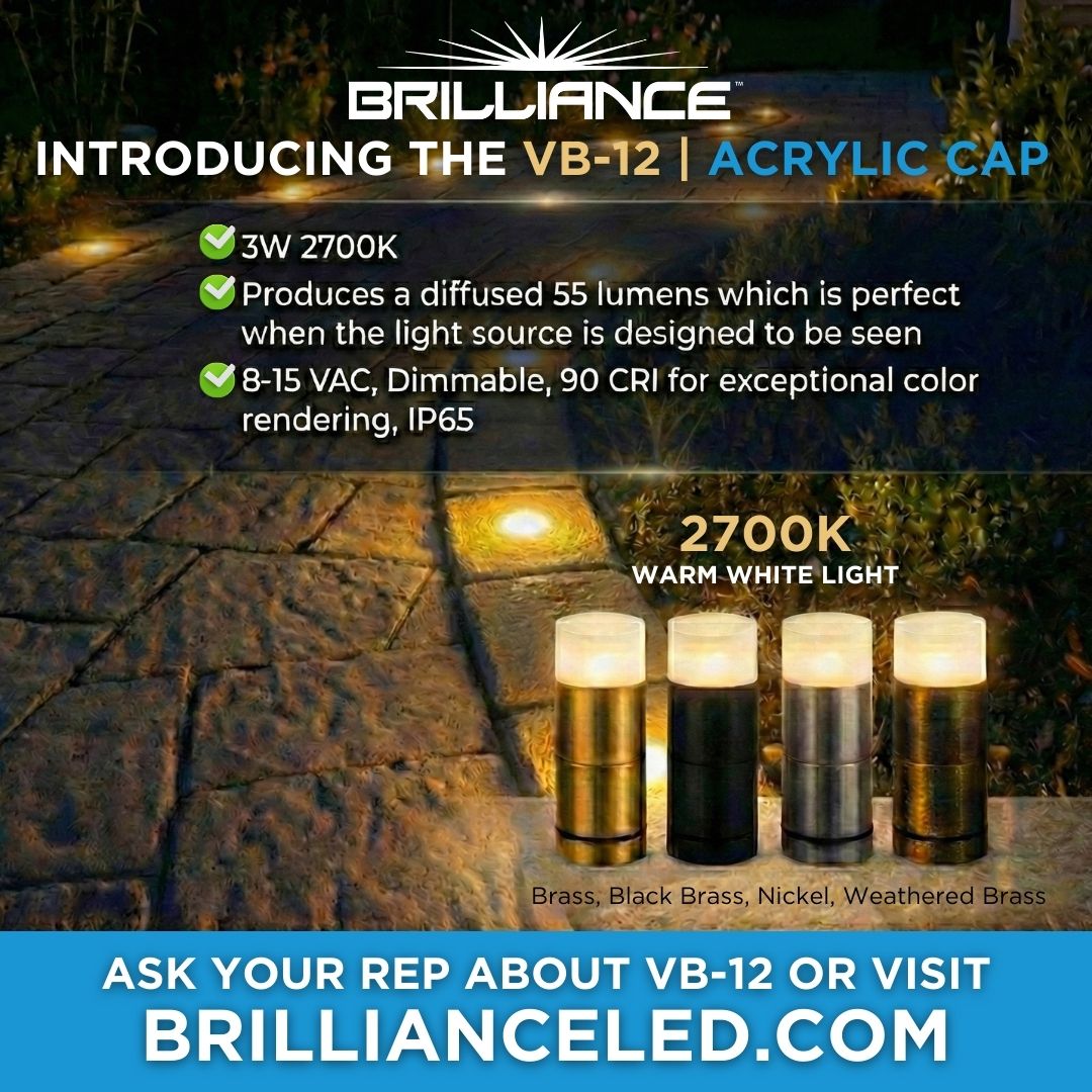 BrillianceLED's tweet photo. The glow-up your hardscape deserves ✨
VB-12 Acrylic Cap delivers soft, diffused light—perfect for patios, walkways, and outdoor living spaces. Installs in pavers with just a 1 5/16" drill bit.

https://t.co/K7BlHydlPO

#PatioLighting #HardscapeLighting #BrillianceLED https://t.co/znt1FsiMPP