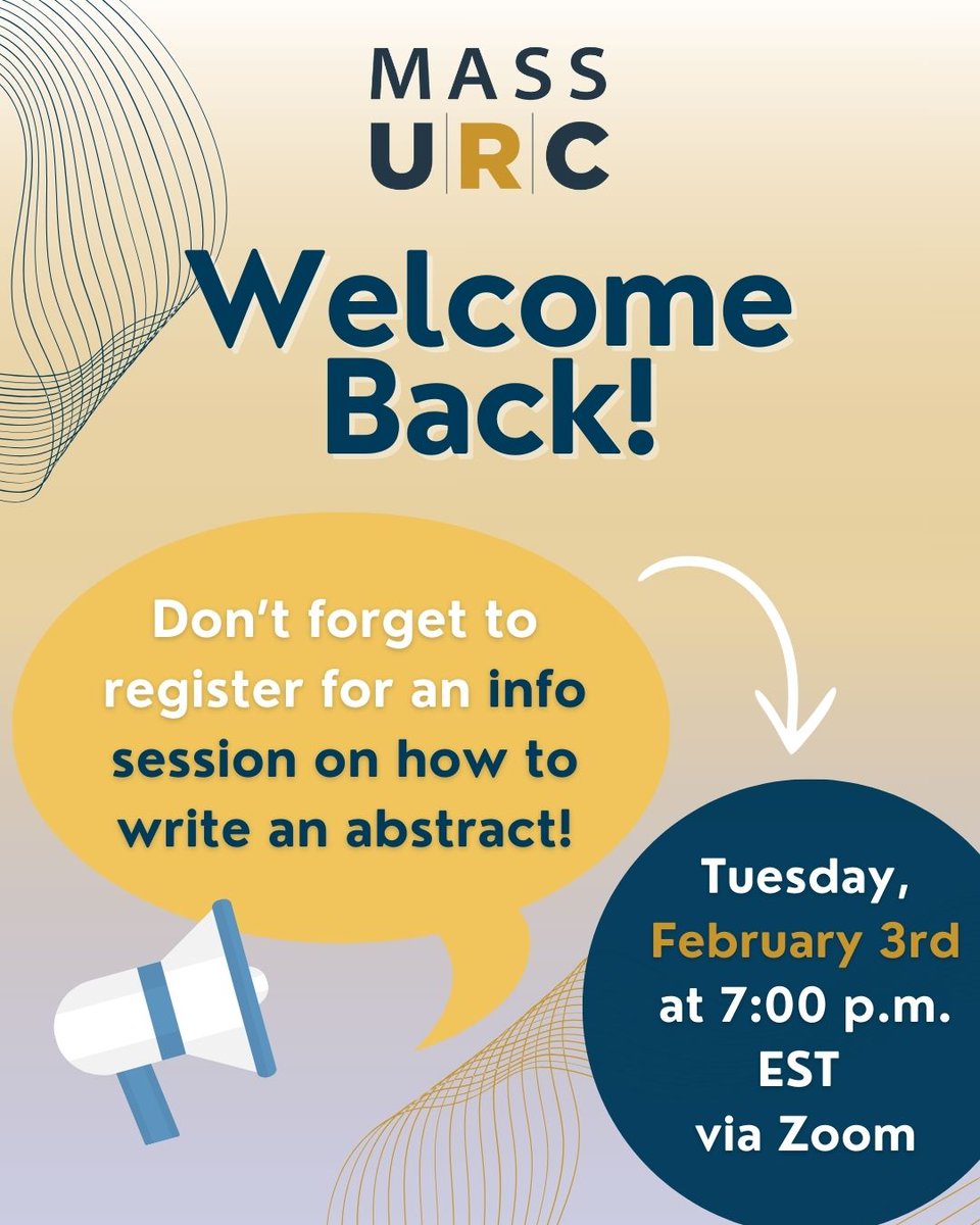 Massachusetts Undergraduate Research Conference tweet media