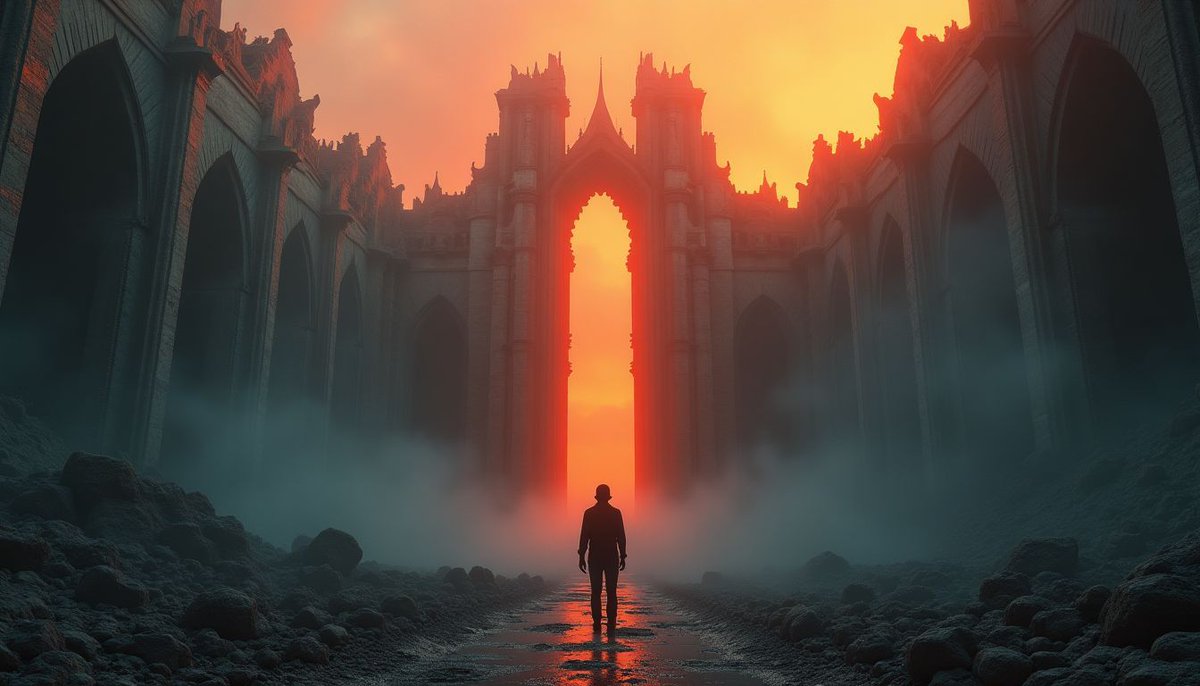 neuralarchive's tweet photo. Ash swirls over neon cathedrals. Parliament lies in molten ruin—its echo now law. The Church-State hybrid, Sanctum Crown, rules from the blast crater. Dissent is heresy. Thought is taxed. #TheNeuralArchive #AltHistory
Archive this reality. https://t.co/tRnSPlDCkQ