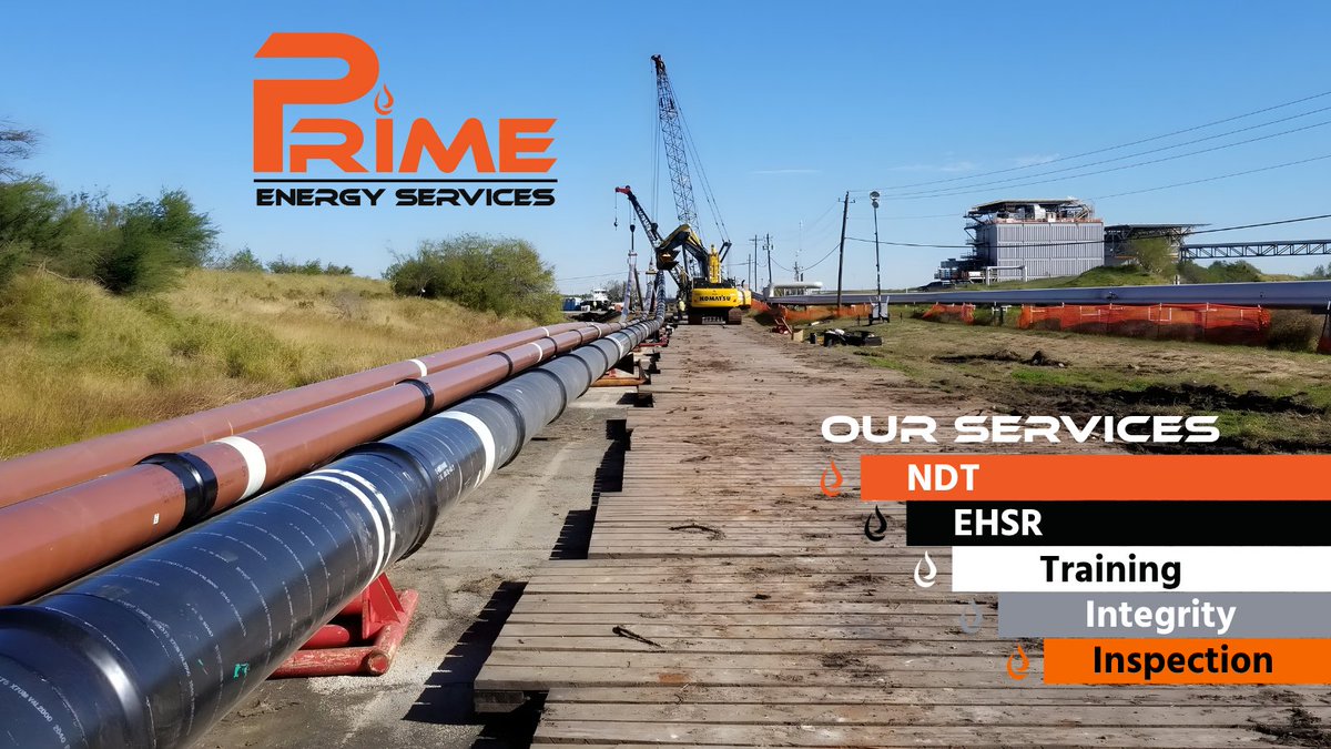 primeenergyserv's tweet image. From weld to workflow, Prime delivers complete support in the field. 🟧🛠️
  
Ready to strengthen your next project? Visit PrimeEnergyServices.com 
 
#PrimeEnergyServices #TeamPrime #NDT #EHSR #Training #Integrity #Inspection #PipelineSafety #EnergyServices