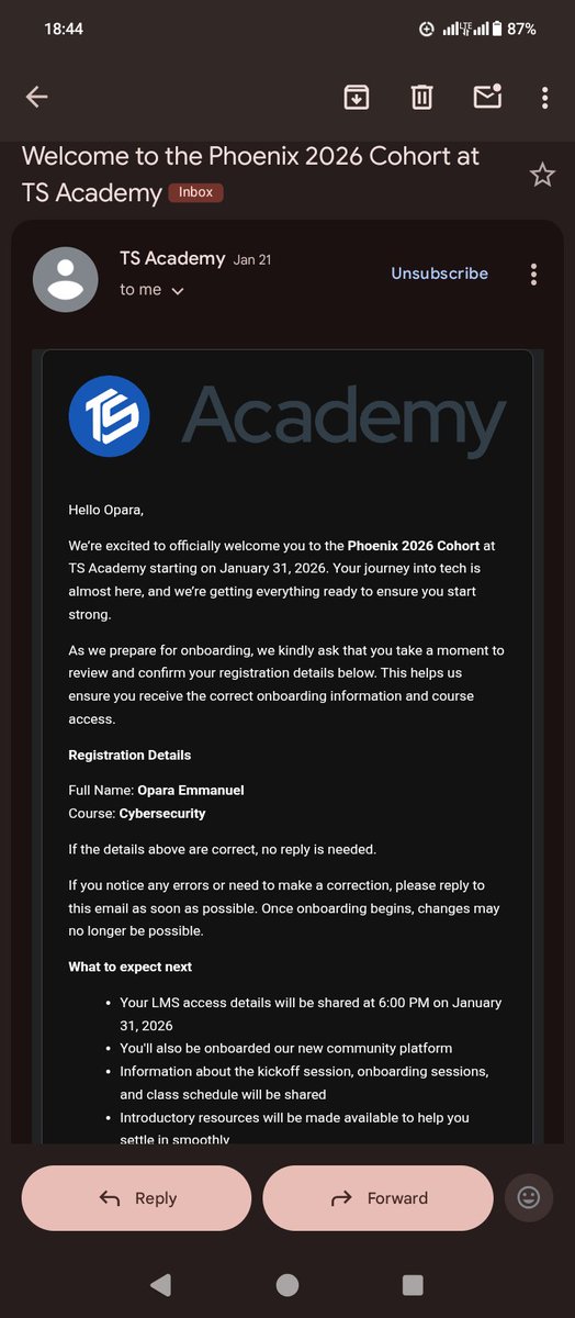 Dee_manuel2's tweet image. I’m excited to share that my cybersecurity journey with TS Academy starts tomorrow.
I’ll be documenting the process as I learn and grow 😊
Thank you @TSAcademyOnline

@cyber_razz @cyber_rekk @elormkdaniel @chovwenofuru @ireteeh @segoslavia @4osp3l @TemitopeSobulo @cyberjeremiah