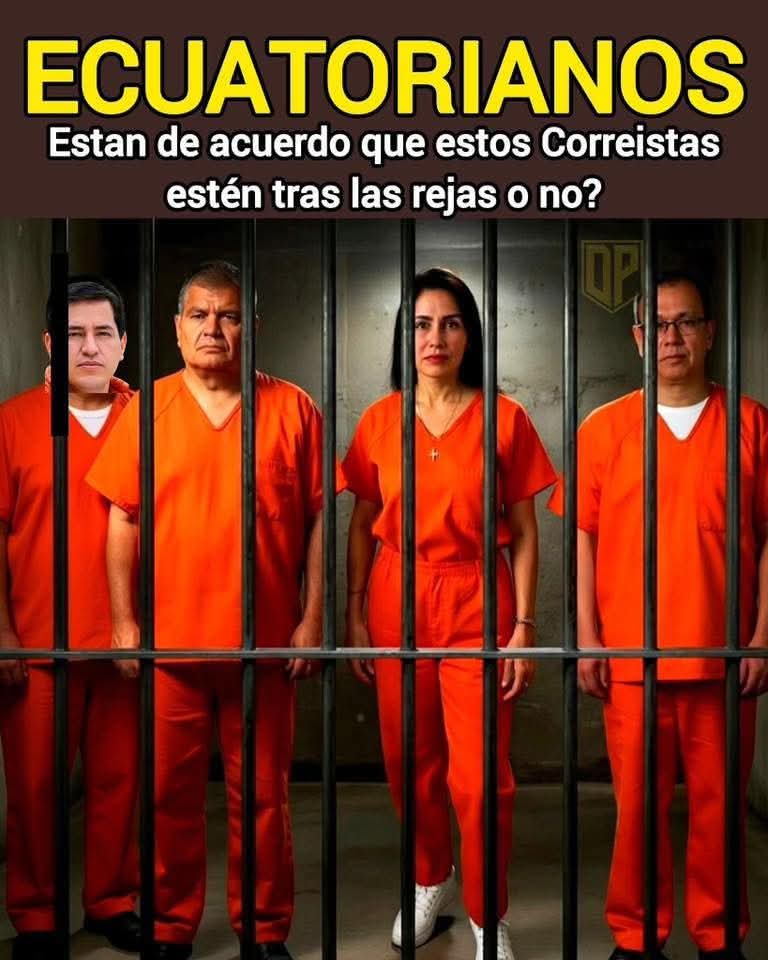 SERA LA PRIMERA OLEADA DE CORREISTAS PRESOS!
La lista es interminable, pero habrá espacio en las cárceles para todos, el cementerio es más pequeño y cabemos todos. Así que estos ladrones, estafadores, delincuentes, violadores, GDO, disfrazados de una corriente política presos.