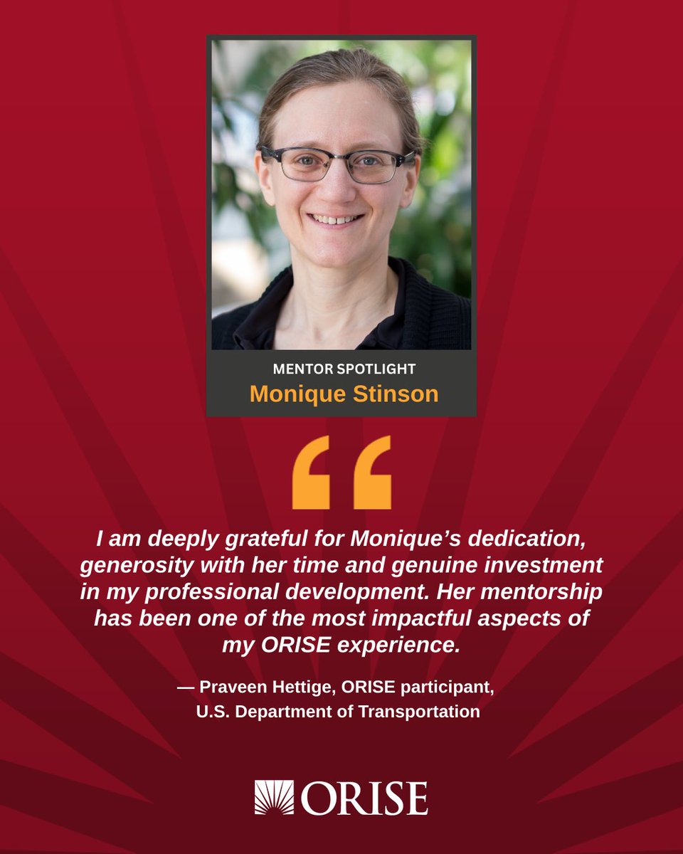 Experience ORISE Internships and Fellowships tweet media