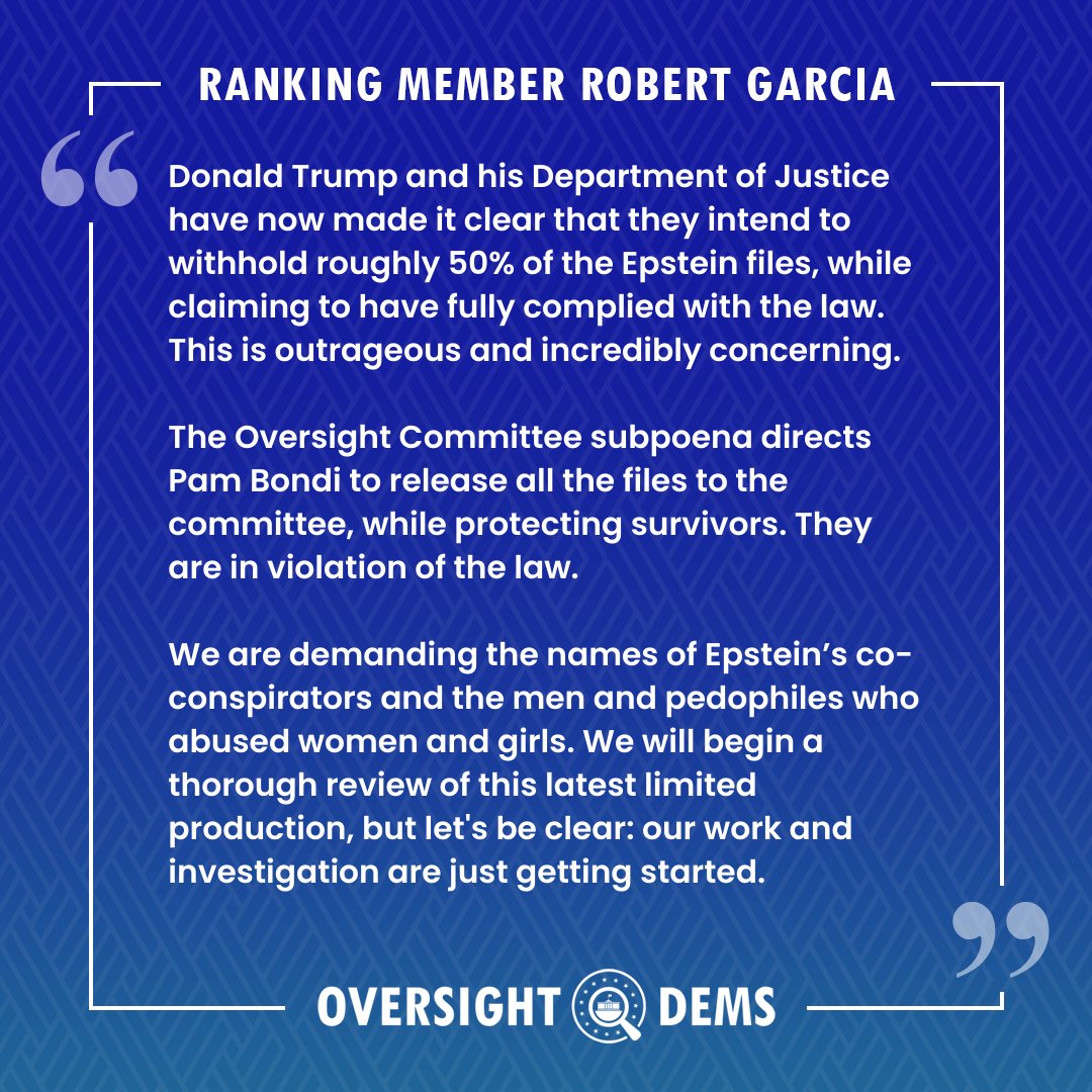 Oversight Dems tweet media