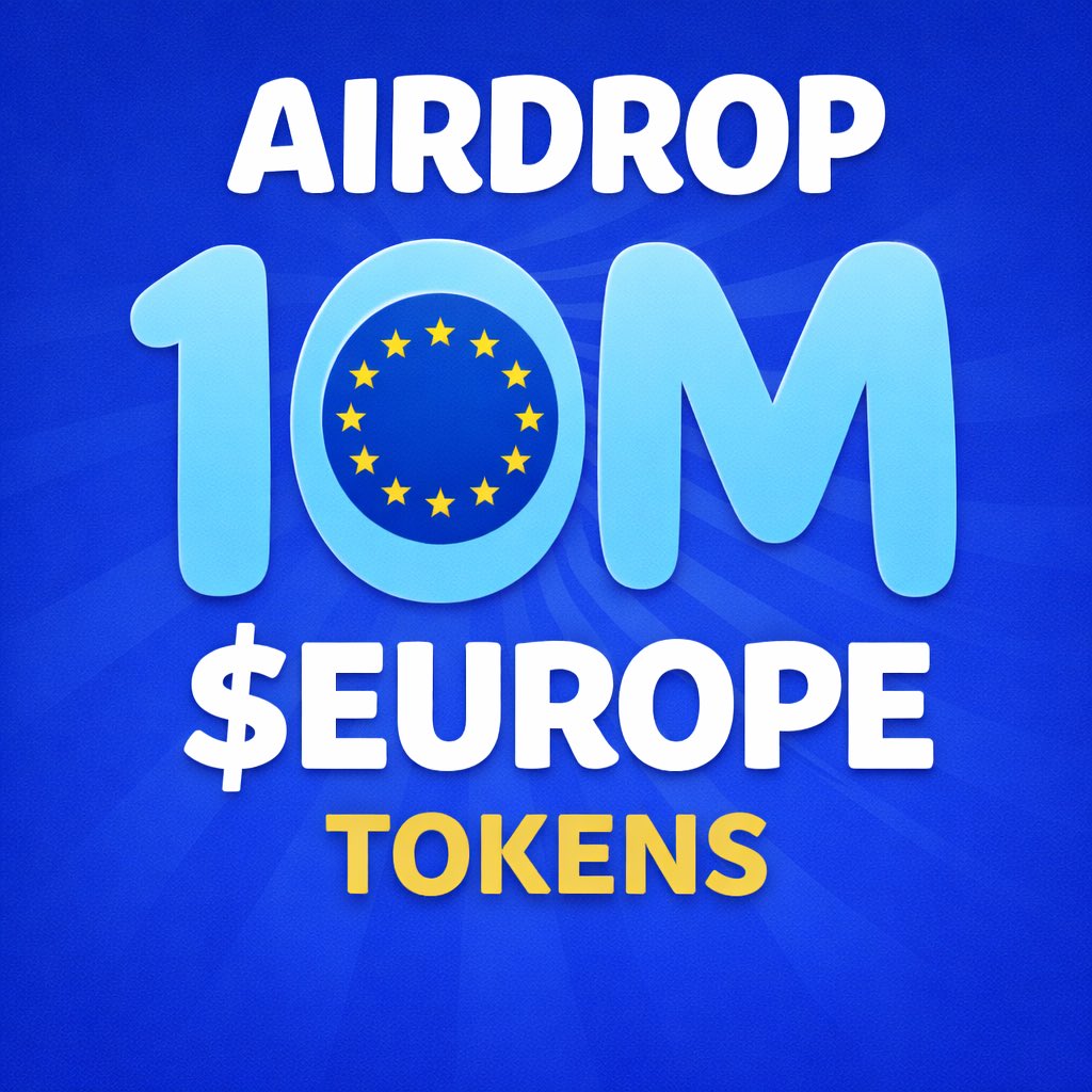 EuropeSolmeme's tweet image. Don't ask why,

Just drop your #Solana $SOL address &amp;amp; RT ♻️

Every wallet gets 1,000,000 $EUROPE 🪂

First 500 wallets ⬇️⬇️