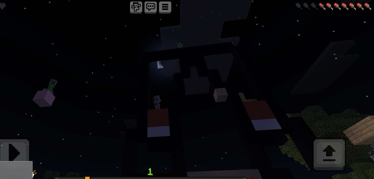 제가 마크 야생에서 만들던 태혅이에게 몬스터가 생겼다는 소식입니다..