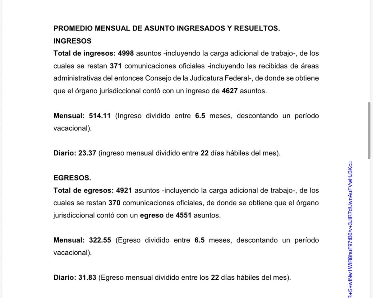 YM87B's tweet photo. Comienzan a llegar los dictámenes elaborados por el Tribunal de Disciplina, relativos a los informes circunstanciados rendidos por los tribunales del país:

1. Es evidente la excesiva carga laboral de ALGUNOS juzgados.

2. Me seguiré quejando de las revocadas sin sentido (ojo: claaro que a veces uno la riega) porque no son un parámetro objetivo para evaluar el trabajo del juez.

Ejemplo 1: el TCC tarda dos años en resolver una revisión, llega revocada o modificada (depende del criterio que tengan) por cambio de situación jurídica.

Ejemplo 2: el TCC revoca y ordena la reposición del procedimiento porque no se proveyó sobre una prueba, pero qué creen? Sí se proveyó expresamente en la audiencia. El TCC resolvió vs constancias PERO el ‘punto malo’ es para el juez.

3. Los resultados de un juzgado dependen en primer lugar del juez, por eso necesitas conocimiento jurídico, saber cómo funciona un juzgado, cómo incentivar al equipo y ESTAR - física y mentalmente- en el juzgado.

He escuchado electos quejarse del personal y atribuirles la falta de resultados mientras ellos andan en eventos políticos o desayunos.

4. Las cuestiones administrativas nos truenan: Los procesos de archivo, destrucción y depuración es una actividad titánica. La normativa es compleja (se trabaja hasta con TRES acuerdos generales a la vez, cada uno con su manual); no hay escaner’s adecuados; y sí mucho del rezago en archivo son herencias …

5. Sí estoy de acuerdo con que ahora se dictaminen los informes circunstanciados (antes se rendían pero se evaluaban junto con la visita ordinaria).

¿Qué más te gustaría saber de lo que revisan a los juzgados?